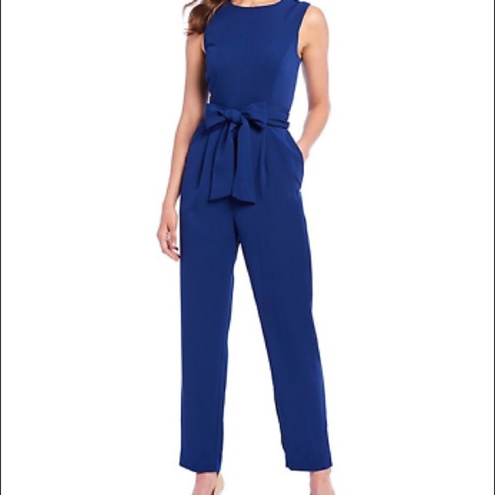 Lovely Navy Blue Jump Suit